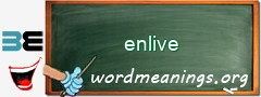 WordMeaning blackboard for enlive